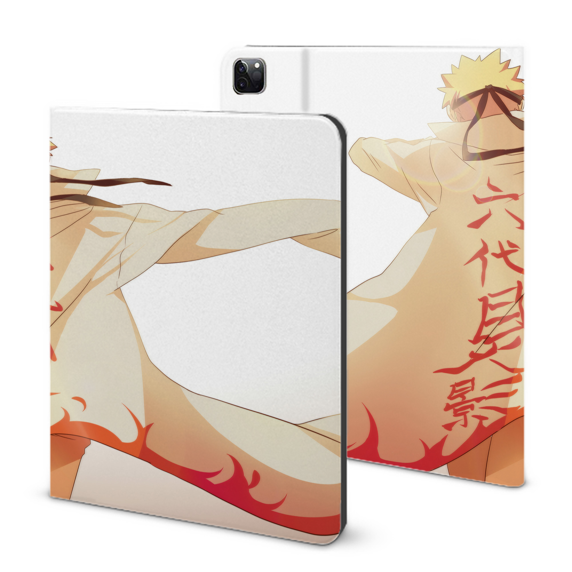 （画像用） NARUTO -ナルト- NARUTO -ナルト- 疾風伝 IPad ケース ブック型 PUレザー TPU 耐衝撃 軽量 薄型 ペン収納なし 全面保護 IPad 各モデル対応